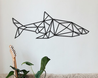 Shark Wall Decor, Metal Wall Decor, Fish Decor, Shark Wall Art, Shark Metal Wall Decor,Housewarming Gift, Modern Wall Decor, Shark Wall