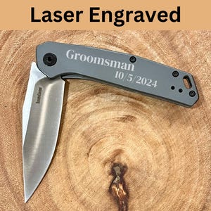 Engraved Knife, Fathers Day, Gifts For Him, Folding Knife, Personalized Groomsmen Gift, Birthday Gifts, Best Man Present, Tactical Knife