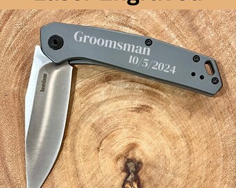 Engraved Knife, Fathers Day, Gifts For Him, Folding Knife, Personalized Groomsmen Gift, Birthday Gifts, Best Man Present, Tactical Knife