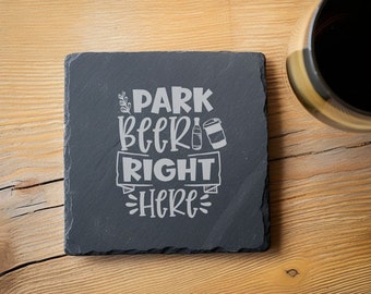 Slate Coaster, Funny Slate Coaster Gift, Tea Coffee Gin Beer Wine Whisky Laser Engraved Gift, Wedding, Birthday, Anniversary, Christmas