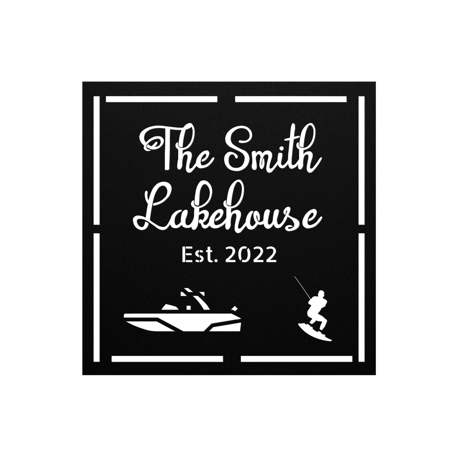 Personalized Lake House Signlake House Signwakeboard Etsy