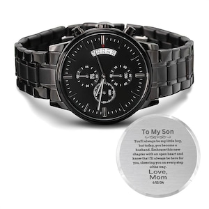 Gift for Son on his Wedding Day, Wedding Gift for Son, Wedding Gift to Son Watch, Son Wedding, Groom Gift from Mom, To My Son Wedding Gift