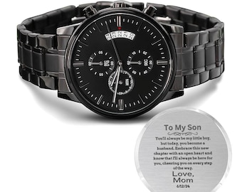 Gift for Son on his Wedding Day, Wedding Gift for Son, Wedding Gift to Son Watch, Son Wedding, Groom Gift from Mom, To My Son Wedding Gift