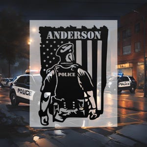 Personalized Police Sign for Home, Metal Wall Art, Police Officer Gifts for Men, Police Gifts, Metal Sign Police Badge, Fathers Day Gift