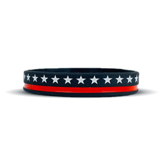 Thin Red Line Wristband 3 Sizes Available Etsy