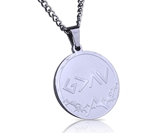 God Is Greater Than The Highs and Lows Pendant With Chain Necklace - Stainless Steel - Engraving Available