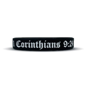 1 Corinthians 9:24 Wristband - 3 Sizes Available