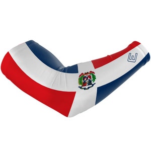 Dominican Republic Flag Arm Sleeve - Youth & Adult Sizes - Sold Individually - All Sports - UPF 50+