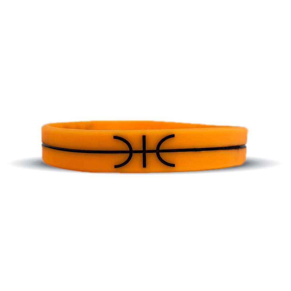 4Psc Basketball Silicone Bracelet Sports Wristband Widened Avatar Version 