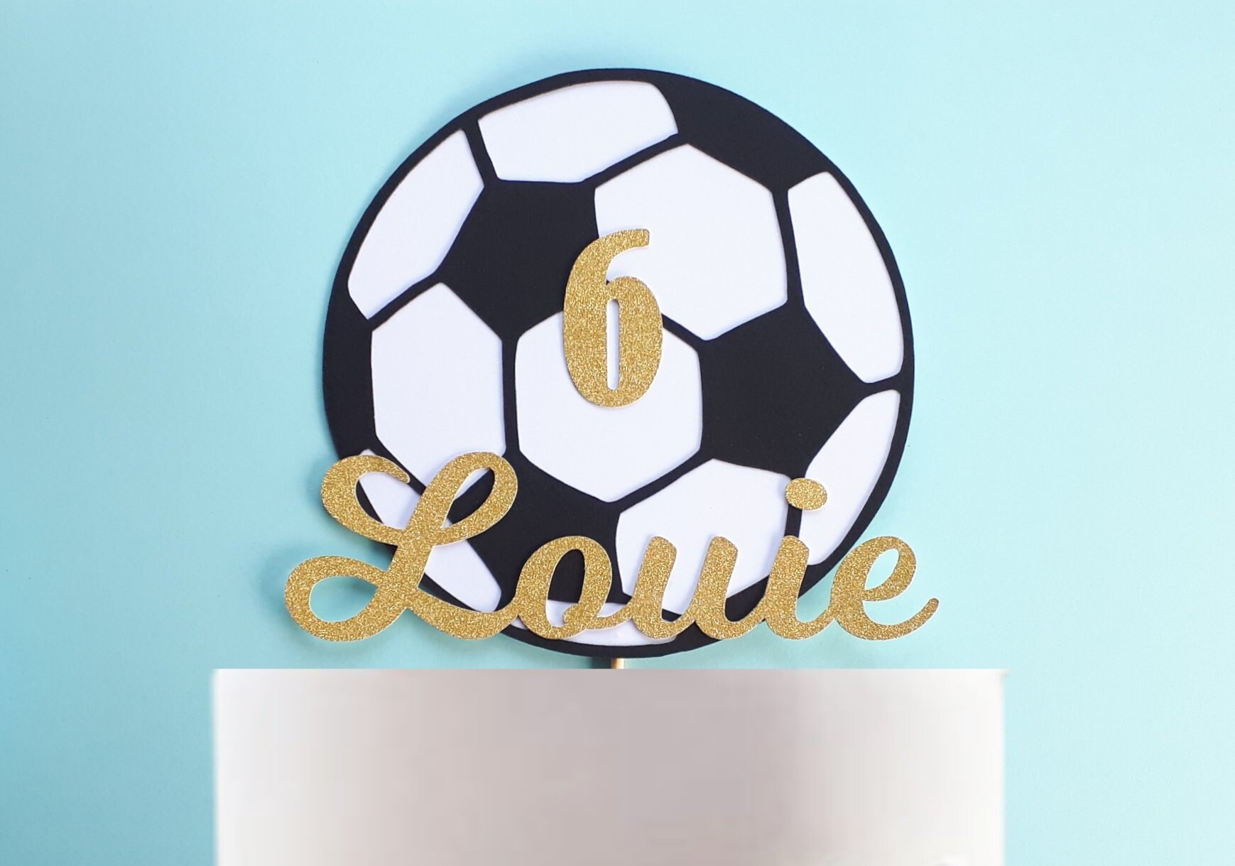 Football Cake Topper Sport Any Colour Boy Girl Boys Girls Etsy