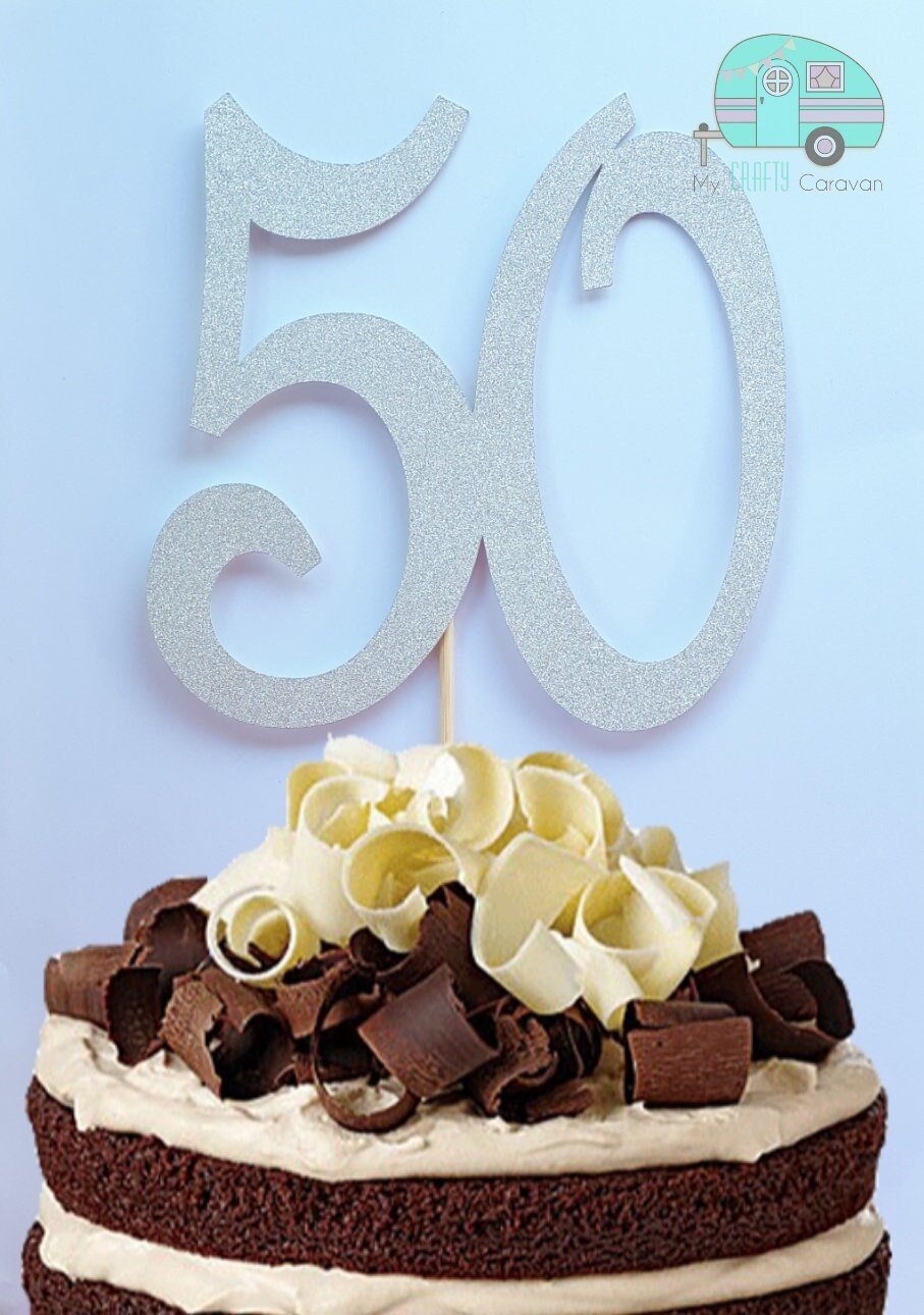 Large Number Cake Topper Any Age 18 21 30 40 50 60 70 80 90 - Etsy