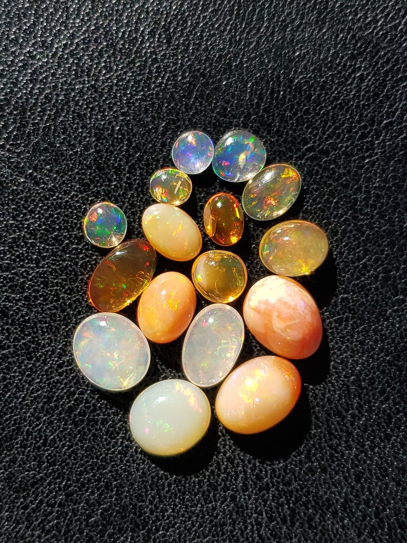 Fire Opal Cabochons Mexican Fire Opal Cabochon Lot