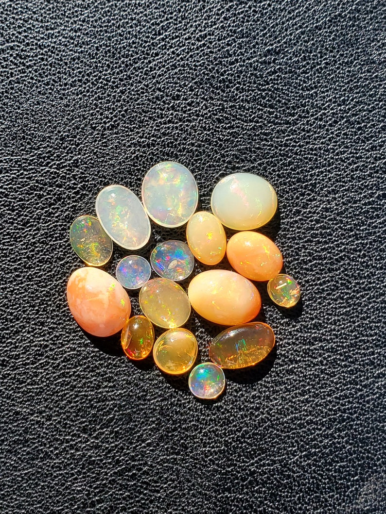 Fire Opal Cabochons Mexican Fire Opal Cabochon Lot