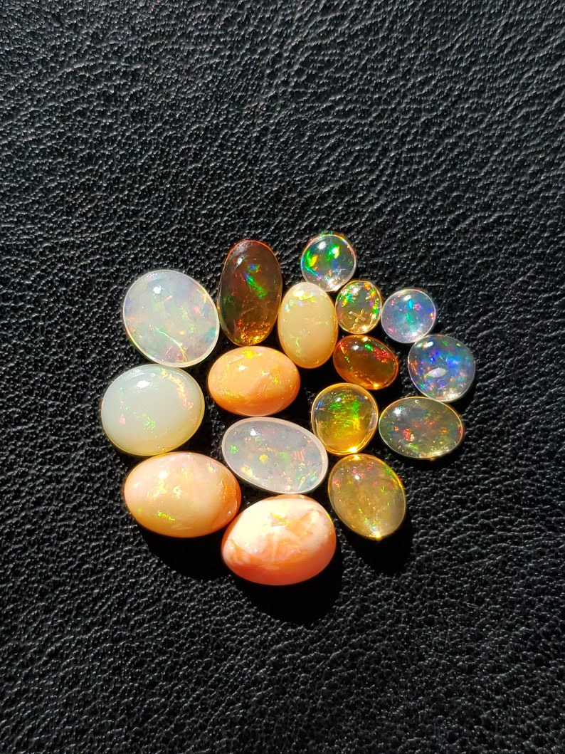 Fire Opal Cabochons Mexican Fire Opal Cabochon Lot