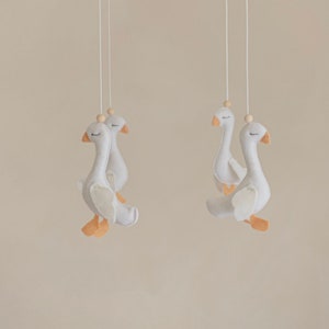 Baby mobile- Goose mobile- Baby girl mobile- Geese Nursery baby mobile- Baby shower gift- Newborn gift- Duck Duck Goose decor- Baby boy gift