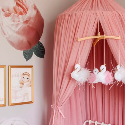 Baby Mobile Nursery Baby Girl Mobile pink Etsy