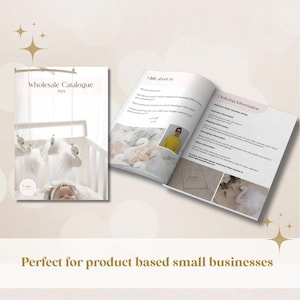 Line Sheet Template, Wholesale Catalogue for Small Businesses, Wholesale Lookbook Template,  Canva Linesheet Catalogue
