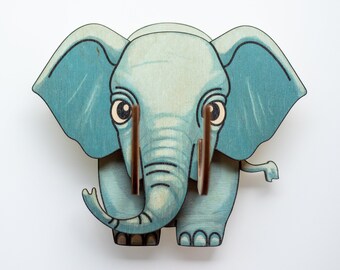 Animal kingdom POP out hanger for children - elephant