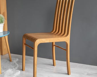 Silla de madera Molly: Diseño escandinavo minimalista