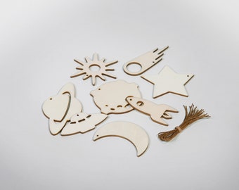 Wooden Space Christmas decoration