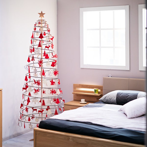 Árbol de Navidad de madera Spira Slim / 190 cm / 75 in /