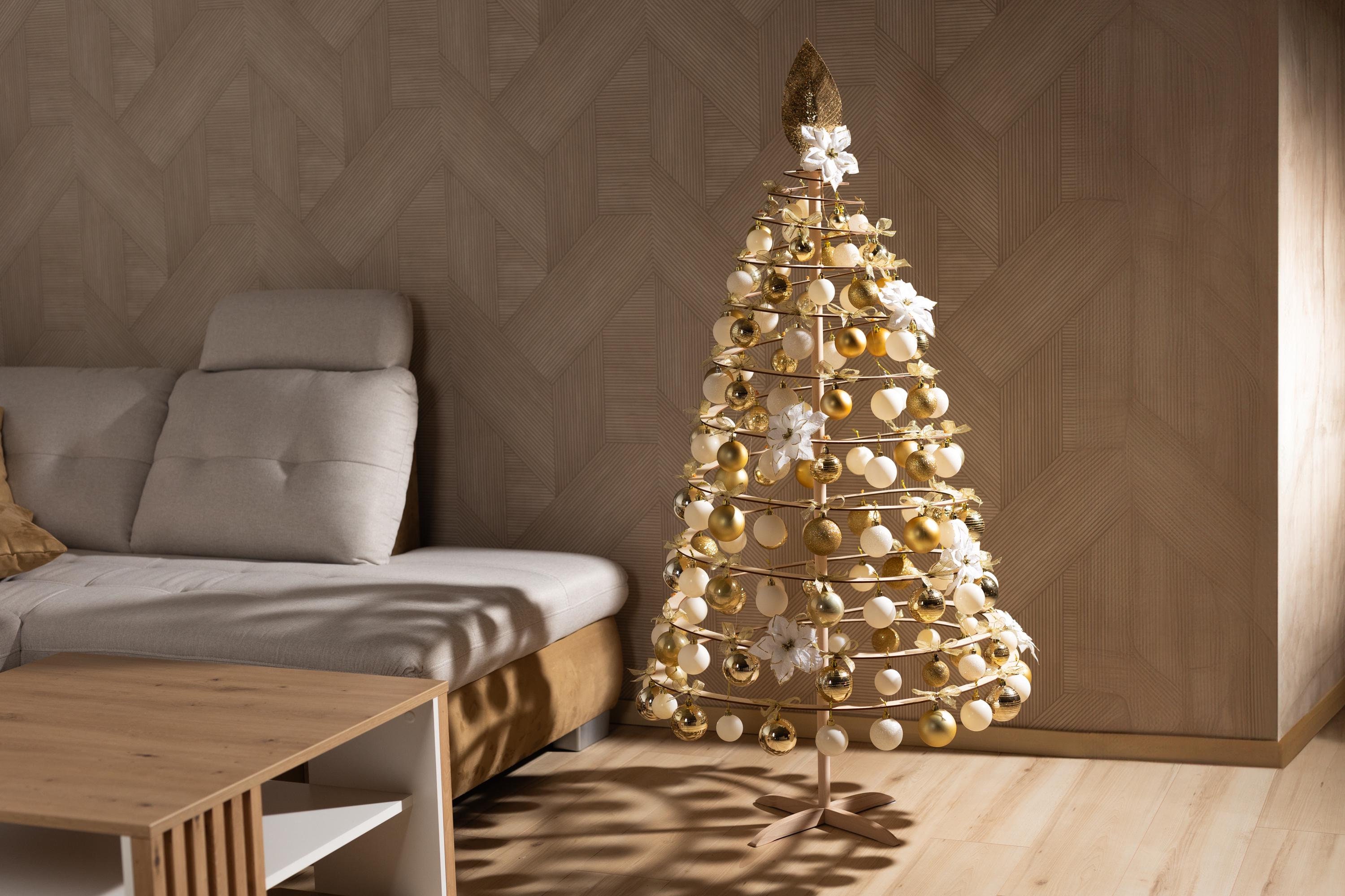 Decorazioni Addobbi Natalizie Alberello In Legno 3d Luminoso Di Natale Per Cm22 Moderno Particolare Esclusive Eleganti 78722247