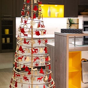 Spira Slim wooden Christmas tree 190 cm 75 in image 4