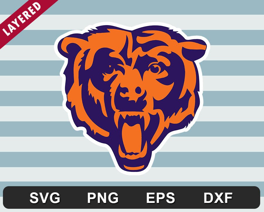 Chicago Bears SVG Cut File Digital Files download svg dxf | Etsy