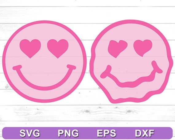 Happy valentines day emoticon love heart eyes Vector Image