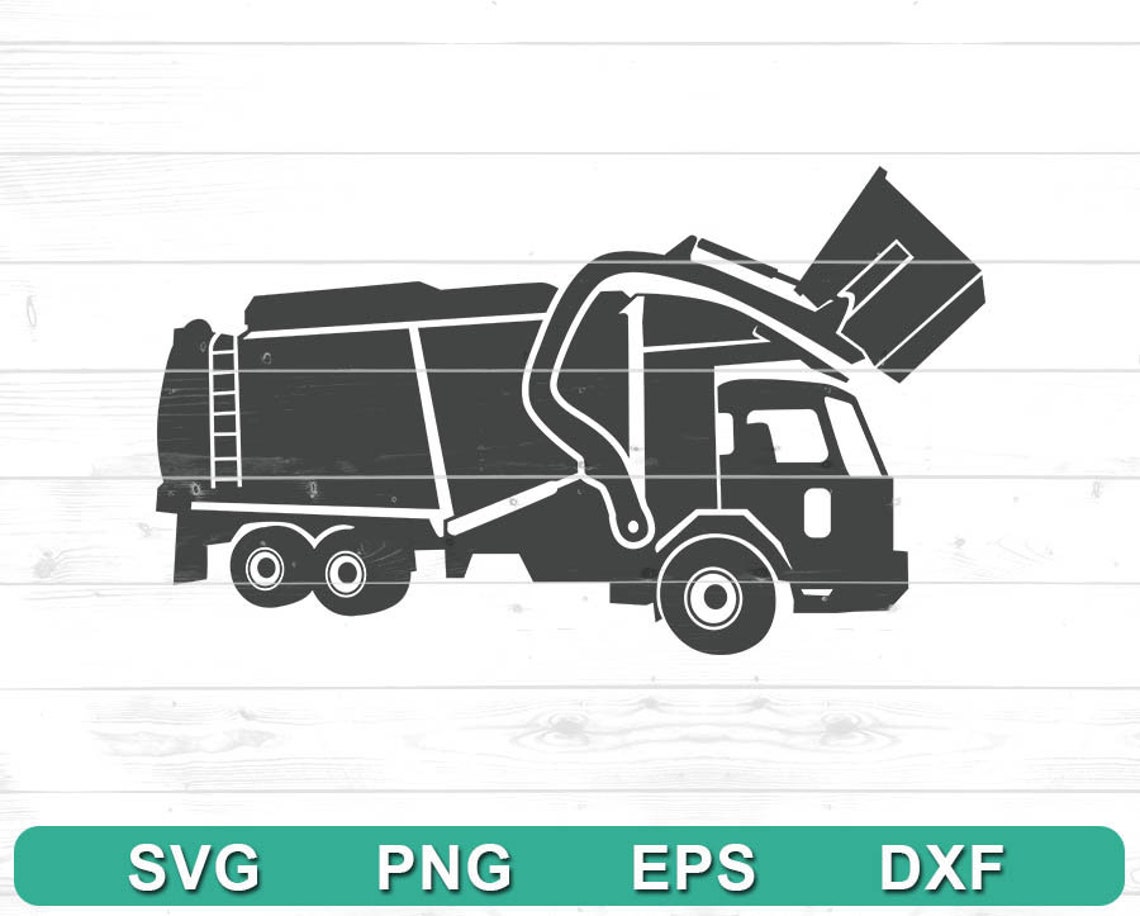 Garbage Truck Svg File Trash Truck Svg File Commercial Etsy My XXX
