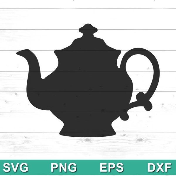 Teapot SVG - Teapot Clip Art - Vinyl & Craft Cutting File (svg, png, eps, dxf)