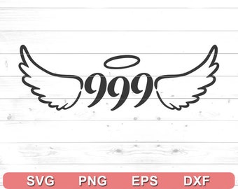 Angel Number 999 svg - Spiritual svg, Trendy Design for Hoodie, Tshirt, Tumblr, Sweatshirt - Cricut DIY, Silhouette Cameo, Sublimation