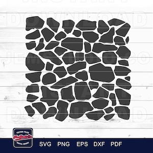 Stenen muur textuur SVG: naadloos patroon voor Cricut, silhouet (digitale download)