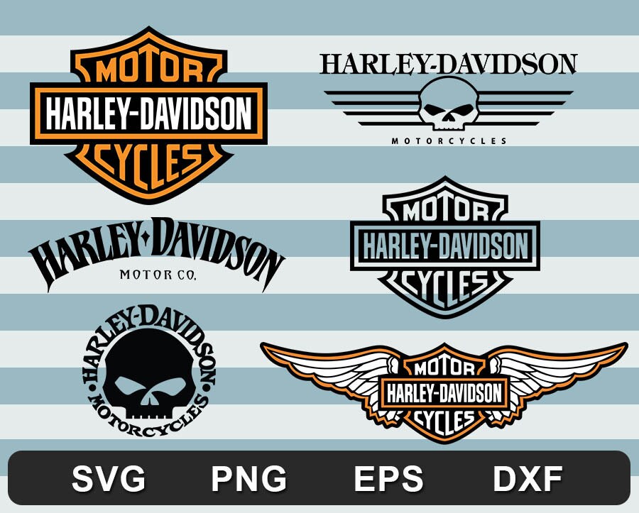 Harley Davidson logo SVG-  Digital Files download svg dxf eps png