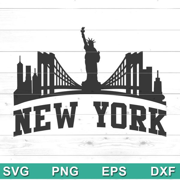 New York City SVG - New York silhouette - Design for Hoodie, Tshirt, Tumblr, Sweatshirt - Cricut DIY, Silhouette Cameo (svg, png, eps, dxf)