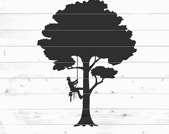 Tree Arborist SVG: Tree Trimming Laser Cut Files (Digital Download)