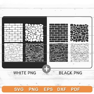 Stone & Brick Cladding Backgrounds SVG - Stone Pattern Svg, Seamless ...