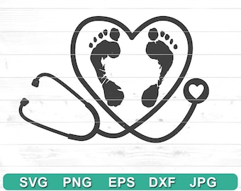 Nursing SVG File - Obstetrician , OB Nurse svg - Personal & Commercial Use