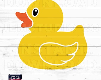 Gummiente SVG: Badezeit Clipart Vektor (Digitaler Download)