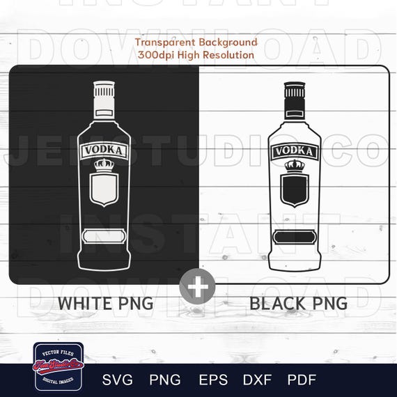 Wodka Flasche SVG - wodka Clipart, wodka svg, Alkohol svg, Dateien für Cricut, Silhouette