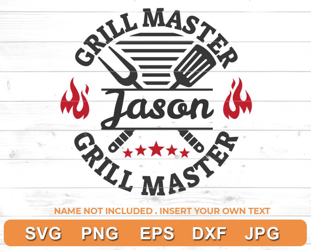 Master Grill - Griller Shirt Apron Design Cut Files - Commercial Use - Etsy