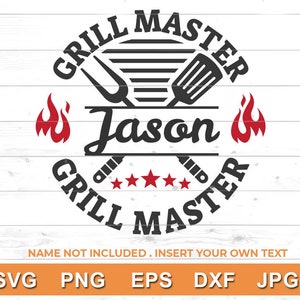 Master Grill - Griller Shirt Schürze Design Cut Files - Kommerzielle Nutzung