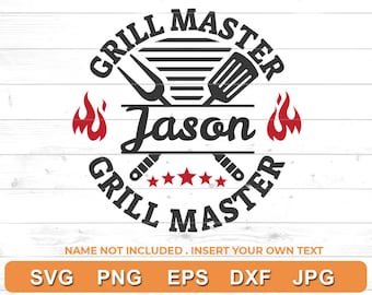 Master Grill - Griller Shirt Apron Design Cut Files - Commercial use
