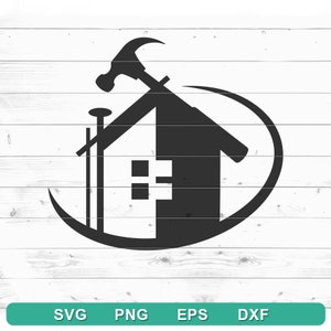 Services immobiliers SVG - Logo de la construction svg (svg, png, eps, dxf)