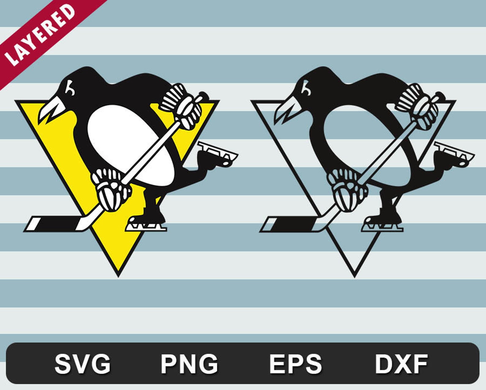 Pittsburgh Penguins logo SVG Hockey NHL logo Digital | Etsy