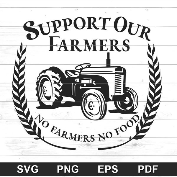 No Farmers No Food svg- Support Our Farmers, Eat Local shirt, Farmer Decal svg, American Rancher svg, Farmer Sweatshirt (svg, png, eps, dxf)