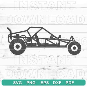 Off Road Buggy SVG - Sand Rail Dune Buggy SVG , Vector Clip Art - Personal & Commercial Use (svg, png, eps, dxf, pdf)