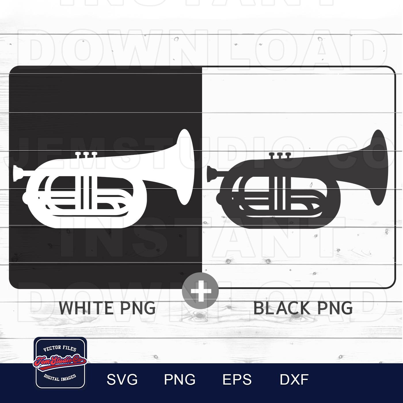Baritone SVG – Baritone Instrument Cut Files for Cricut, Silhouette ...