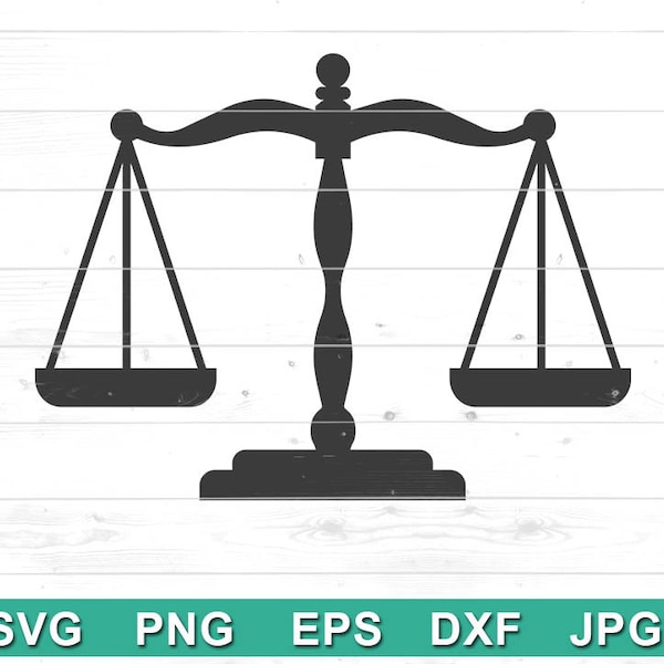 Scales of Justice SVG File - Lawyer Svg, Judge Svg - Svg png jpg eps dxf