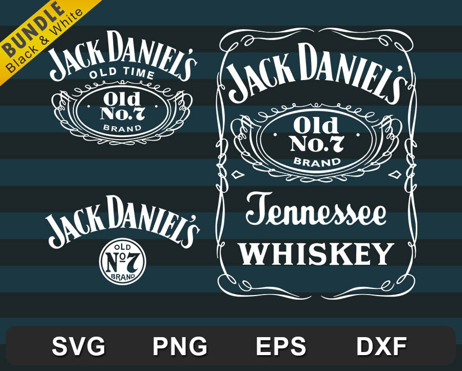 Jack Daniels SVG - Cuttable Cricut-  Digital Files download svg dxf e…